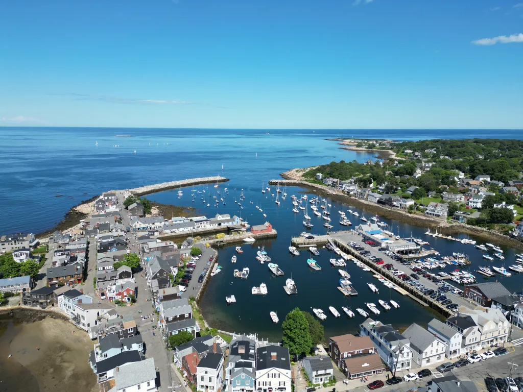 Rockport Harbor in Rockport MA
