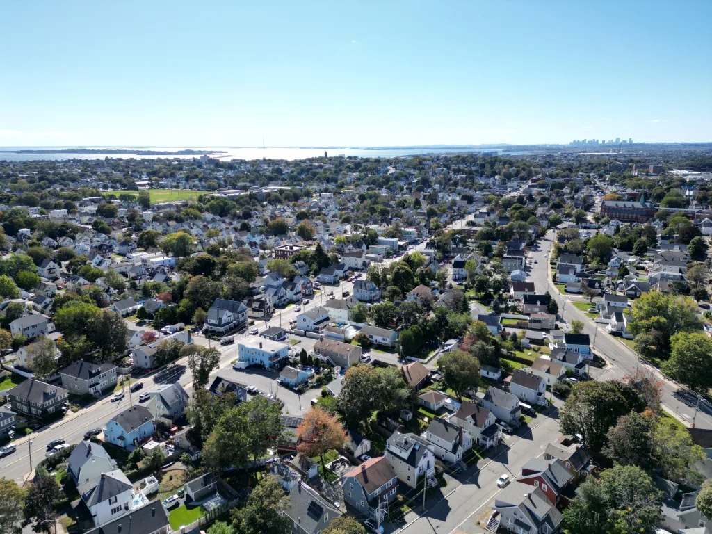 Lynn Massachusetts with Boston Skyline in Background